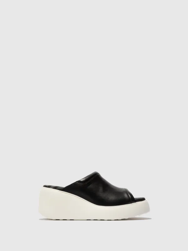 Slip-on Mules DOLI042FLY BLACK sold by Fly London