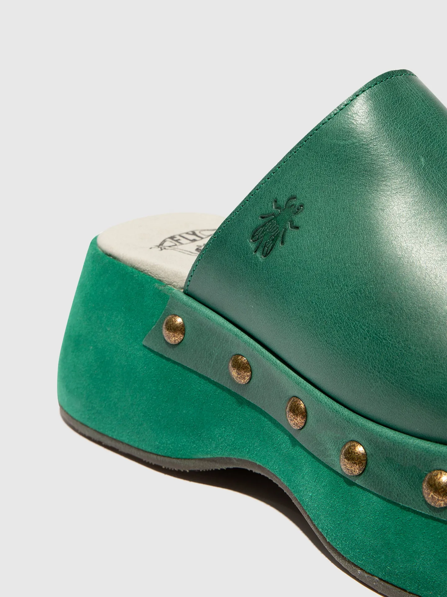 Round Toe Clogs BLEK079FLY GREEN/GREEN sold by Fly London product image thumbnail 4