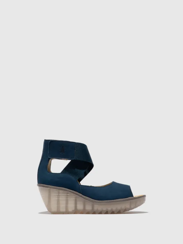 Velcro Sandals YEFI473FLY BLUE sold by Fly London
