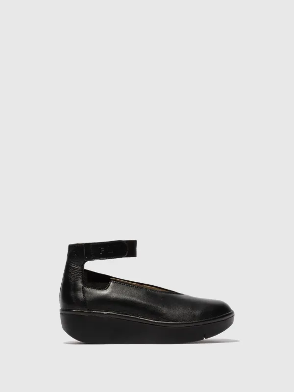 Ankle Strap Shoes JOZI499FLY BLACK made by Fly London