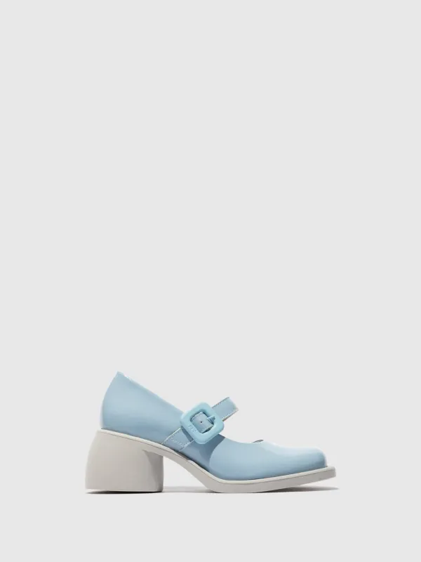 Mary Jane Shoes HUVI044FLY SKY BLUE made by Fly London
