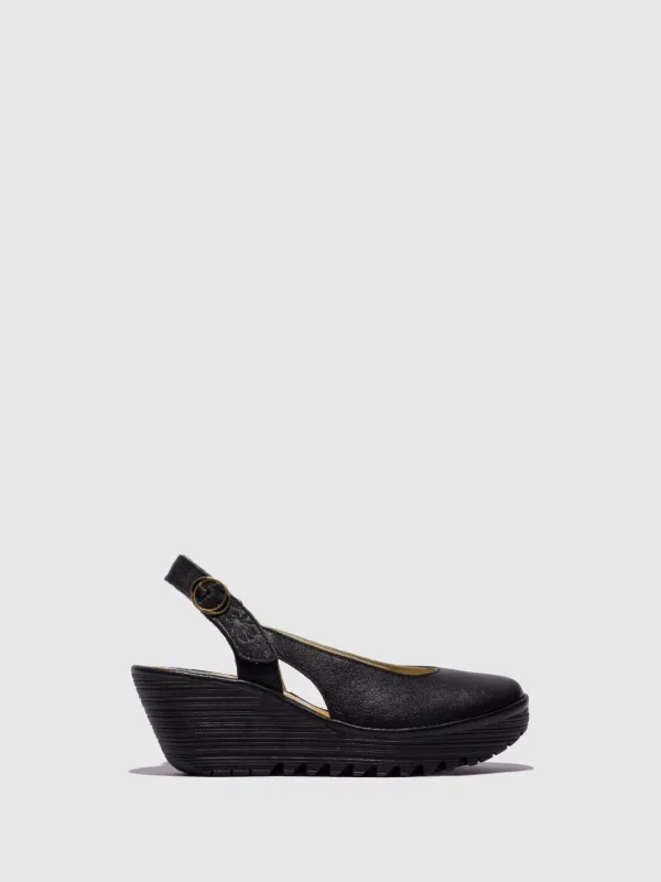 Sling-Back Sandals YLUX979FLY BLACK sold by Fly London