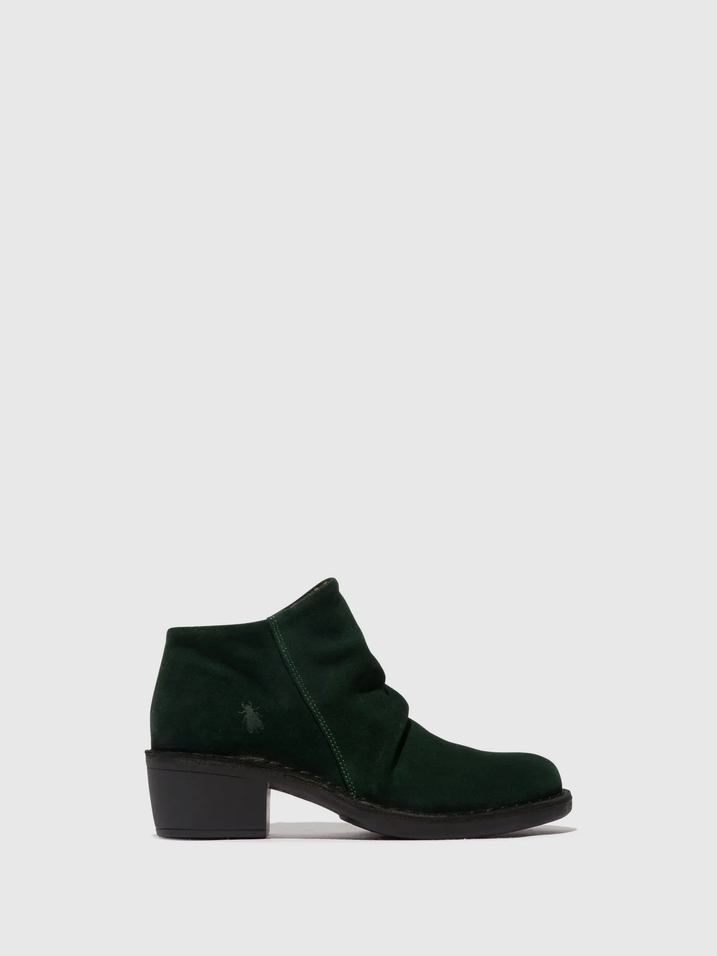 Zip Up Ankle Boots MERK093FLY GREEN FOREST sold by Fly London