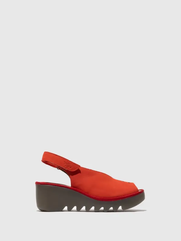 Sling-Back Sandals BAYE386FLY DEVIL RED sold by Fly London
