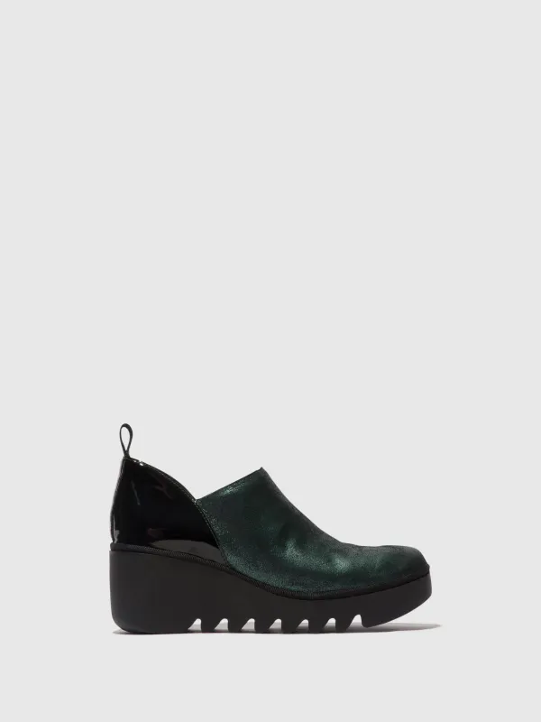 Zip Up Ankle Boots BELI458FLY DK.GREEN/BLACK sold by Fly London
