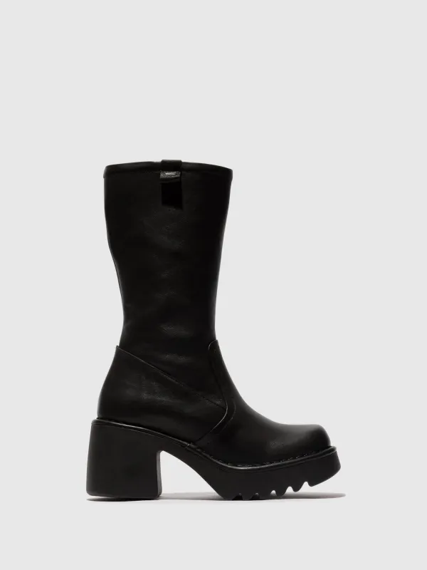 Zip Up Boots MYRE259FLY BLACK sold by Fly London