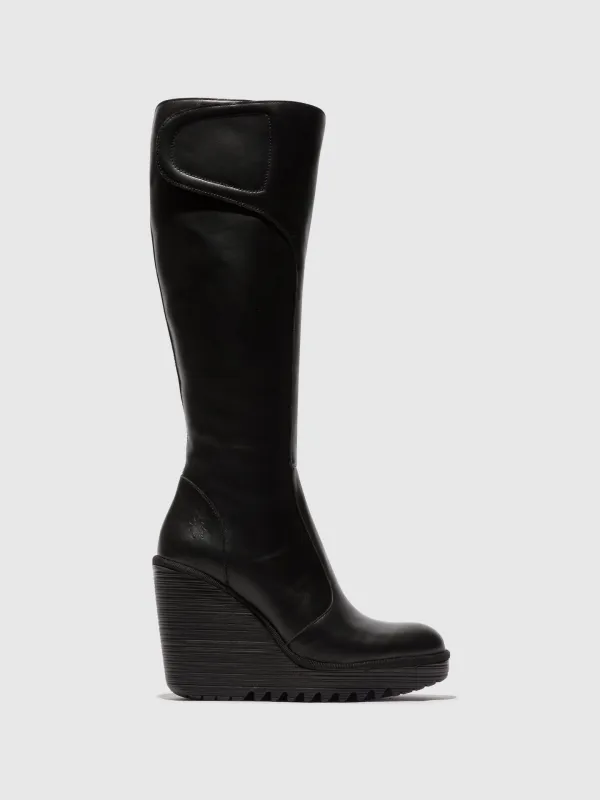 Zip Up Boots DELL464FLY BLACK made by Fly London