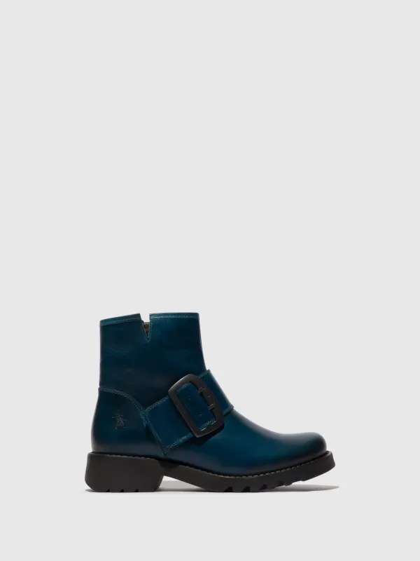 Buckle Ankle Boots RILY991FLY ROYAL BLUE made by Fly London