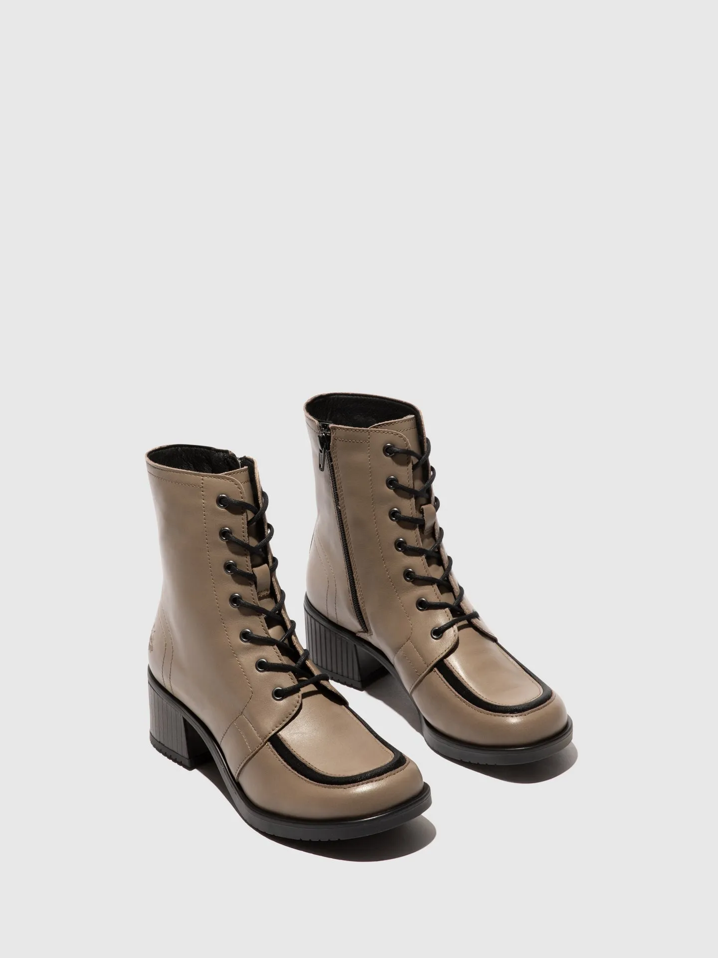 Lace-up Ankle Boots KASS017FLY TAUPE/BLACK sold by Fly London product image thumbnail 2