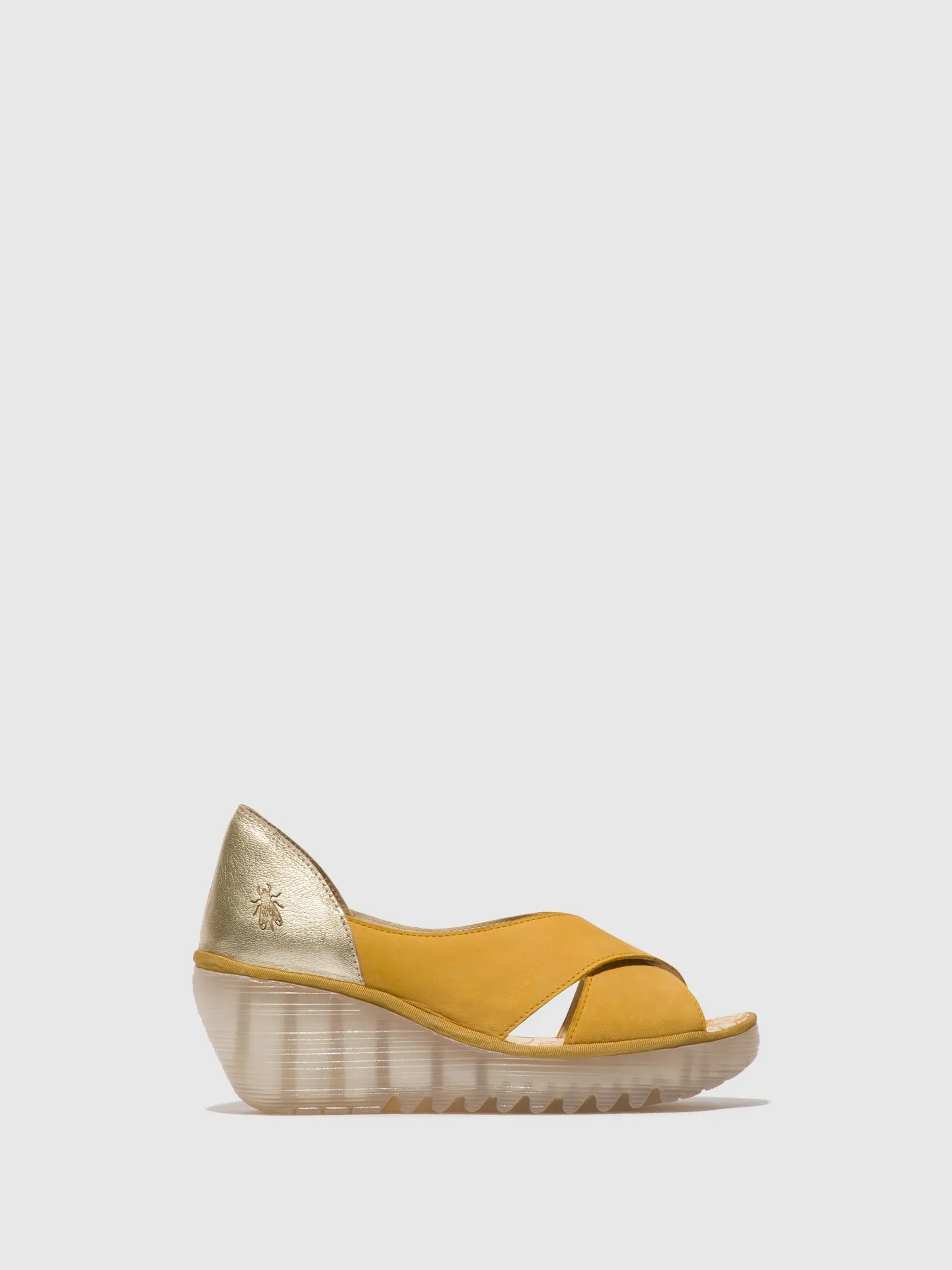 Crossover Sandals YOMA307FLY BUMBLEBEE/GOLD sold by Fly London