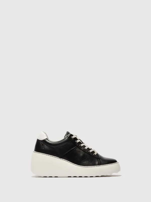 Lace-up Trainers DELF580FLY BLACK/WHITE made by Fly London