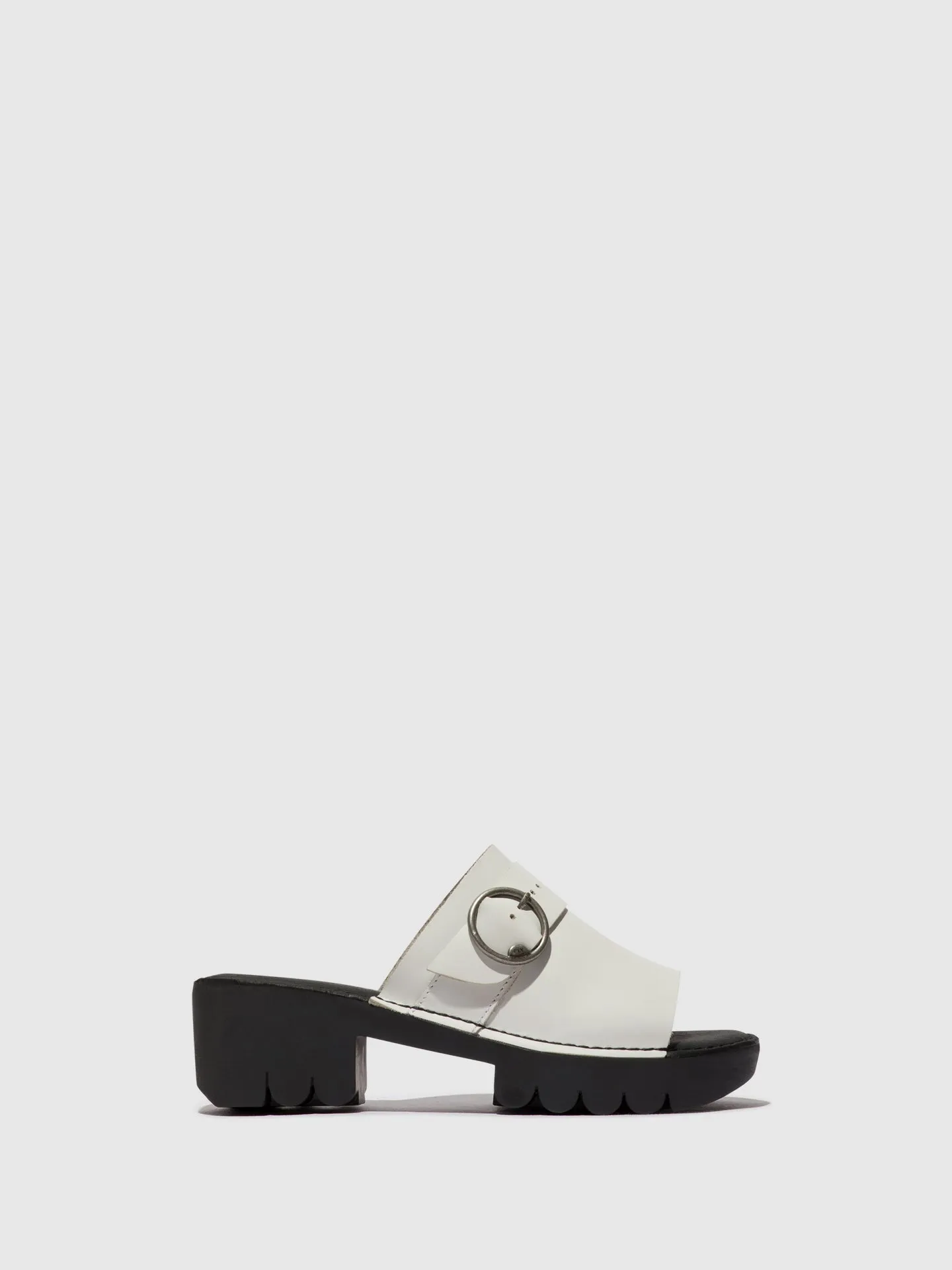 Buckle Mules EPLE519FLY OFFWHITE sold by Fly London