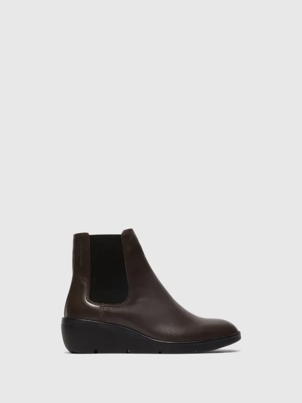 Chelsea Ankle Boots NOLA549FLY BROWN sold by Fly London