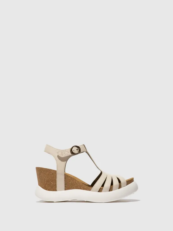 T-Strap Sandals GAIT959FLY OFFWHITE made by Fly London