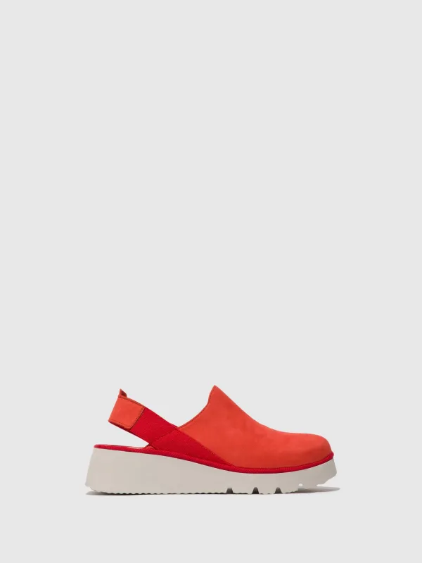 Sling-Back Shoes PLOG430FLY DEVIL RED sold by Fly London