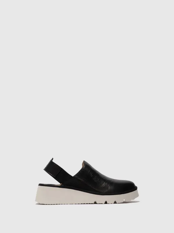 Sling-Back Shoes PLOG430FLY BLACK sold by Fly London