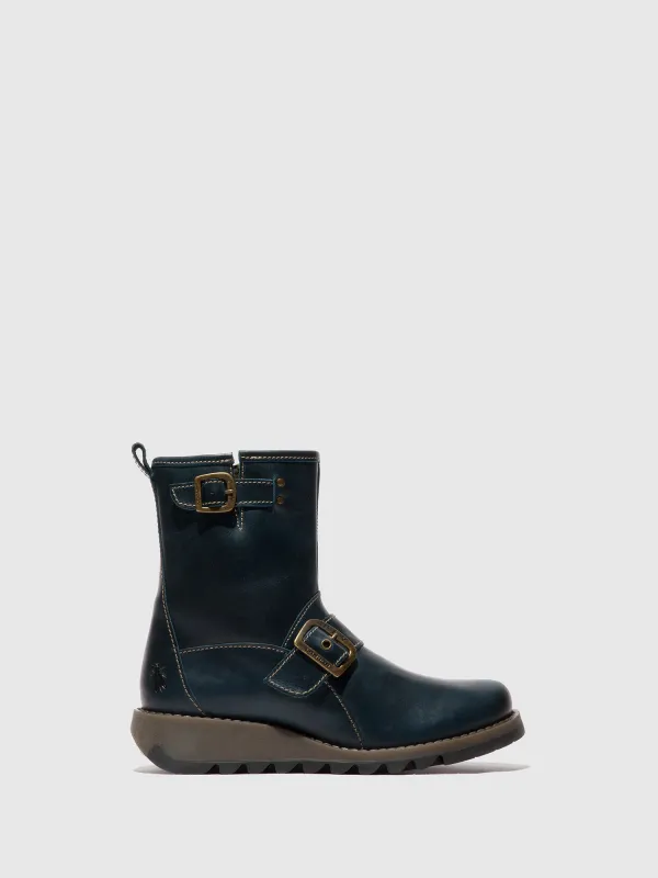 Buckle Ankle Boots SINO525FLY ROYAL BLUE made by Fly London