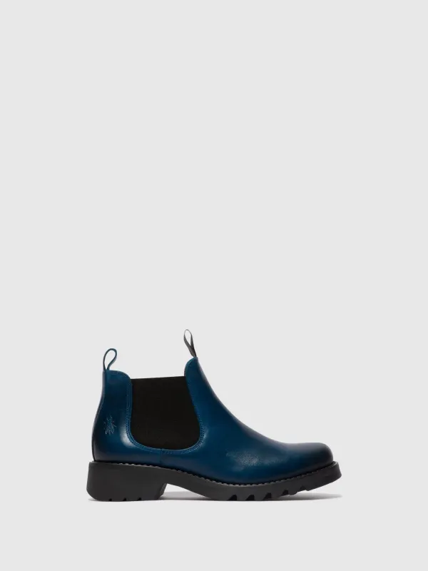 Chelsea Ankle Boots RIKA894FLY ROYAL BLUE (BLACK SOLE) sold by Fly London