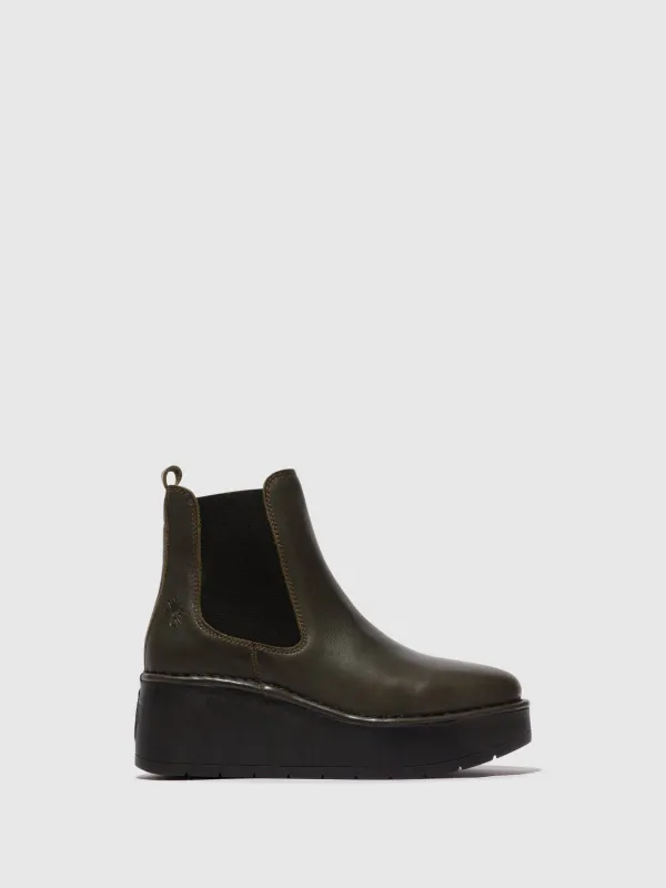 Chelsea Ankle Boots HAMA238FLY DK. GREEN made by Fly London