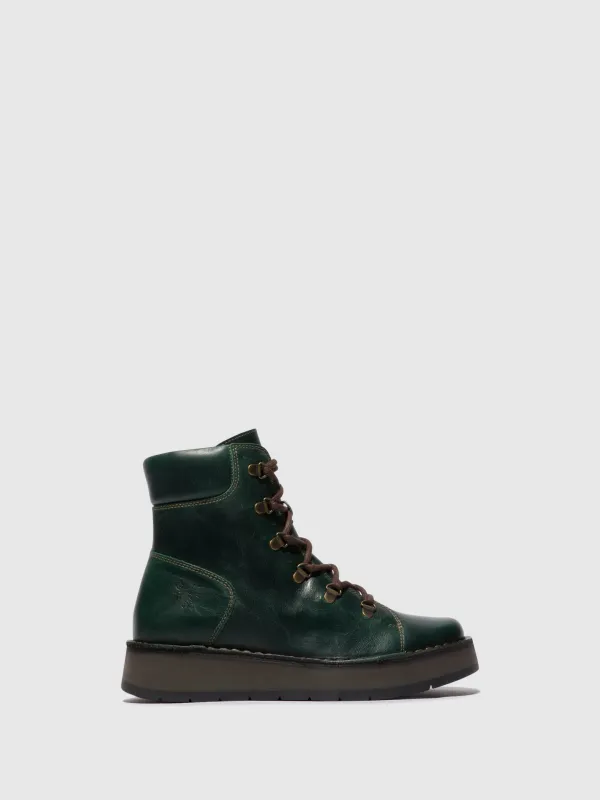 Lace-up Ankle Boots ROXY094FLY PETROL sold by Fly London