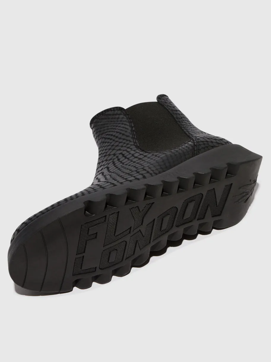 Chelsea Ankle Boots SALV CROCO BLACK sold by Fly London product image thumbnail 4