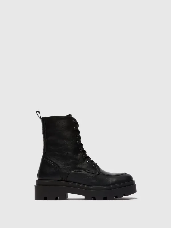 Lace-up Ankle Boots JAYE878FLY BLACK sold by Fly London