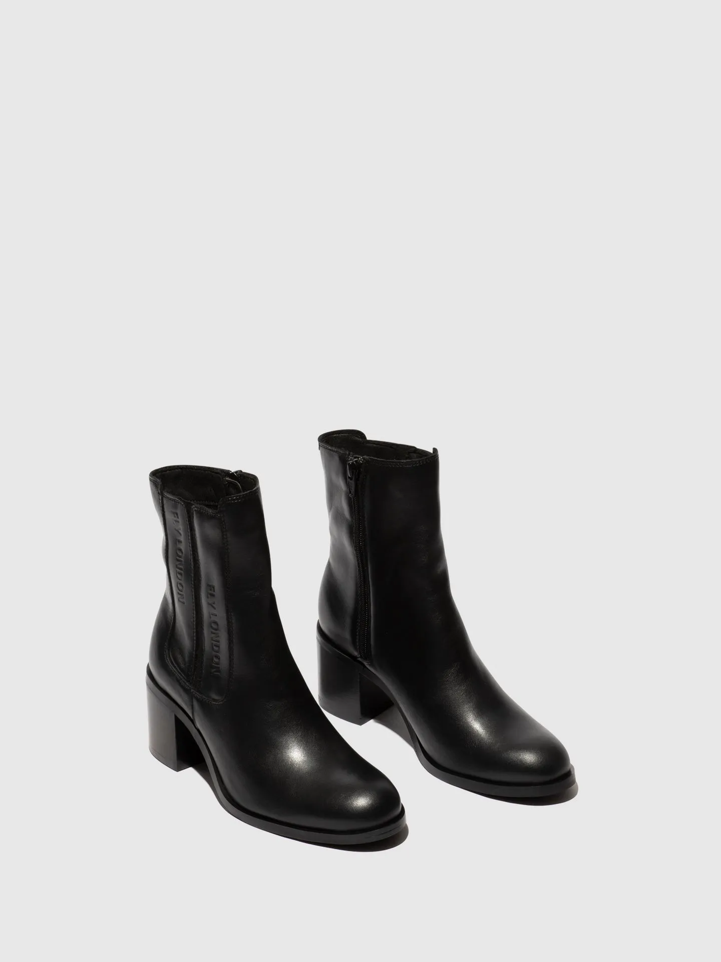 Zip Up Ankle Boots AMEL913FLY BLACK sold by Fly London product image thumbnail 2