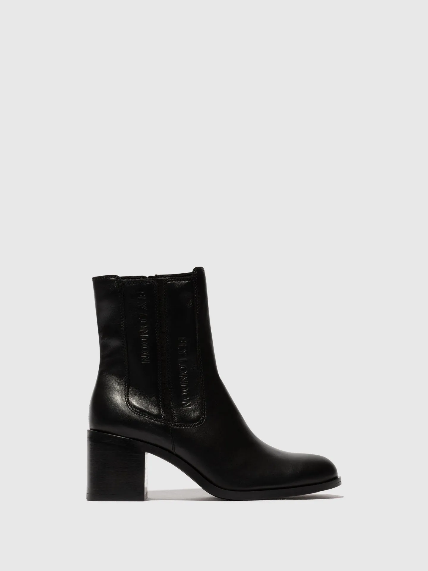 Zip Up Ankle Boots AMEL913FLY BLACK sold by Fly London