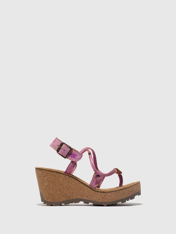 T-Strap Sandals GOSH PINK made by Fly London