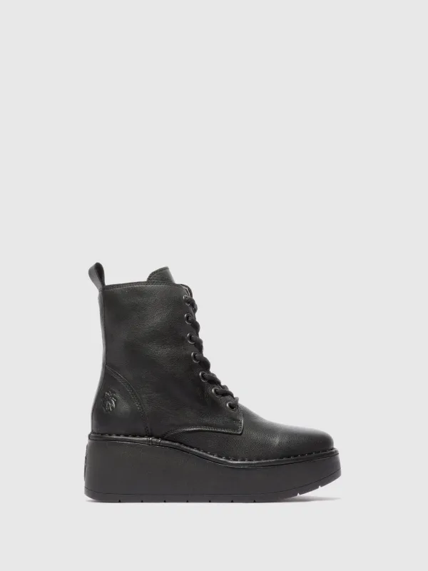 Lace-up Ankle Boots HEPE239FLY VERONA BLACK made by Fly London