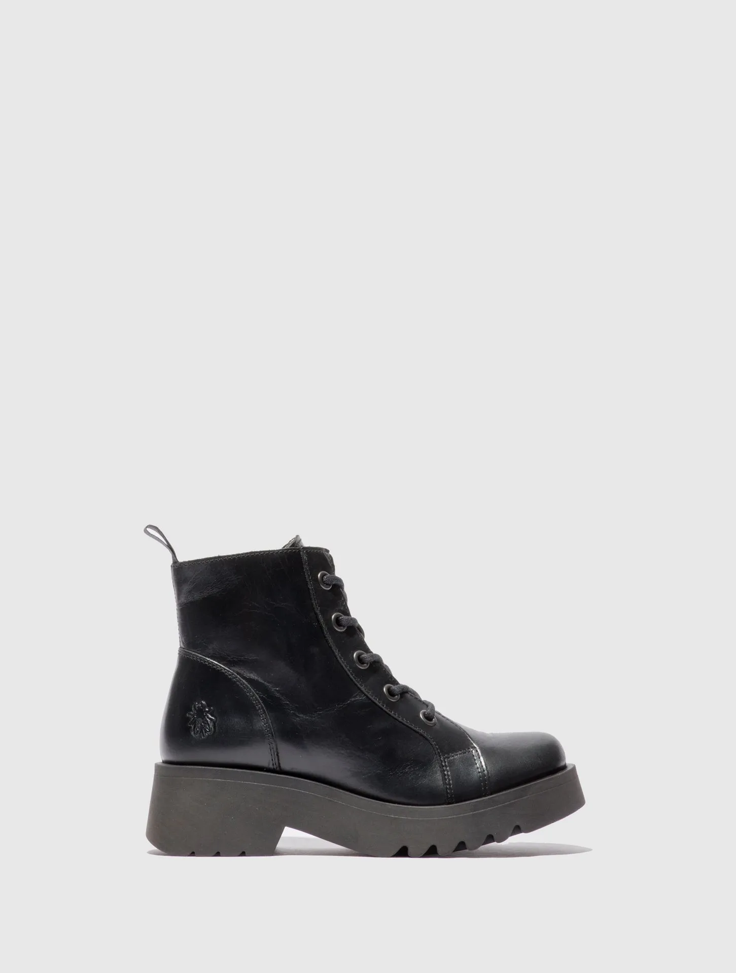 Lace-up Ankle Boots METZ788FLY RUG BLACK sold by Fly London