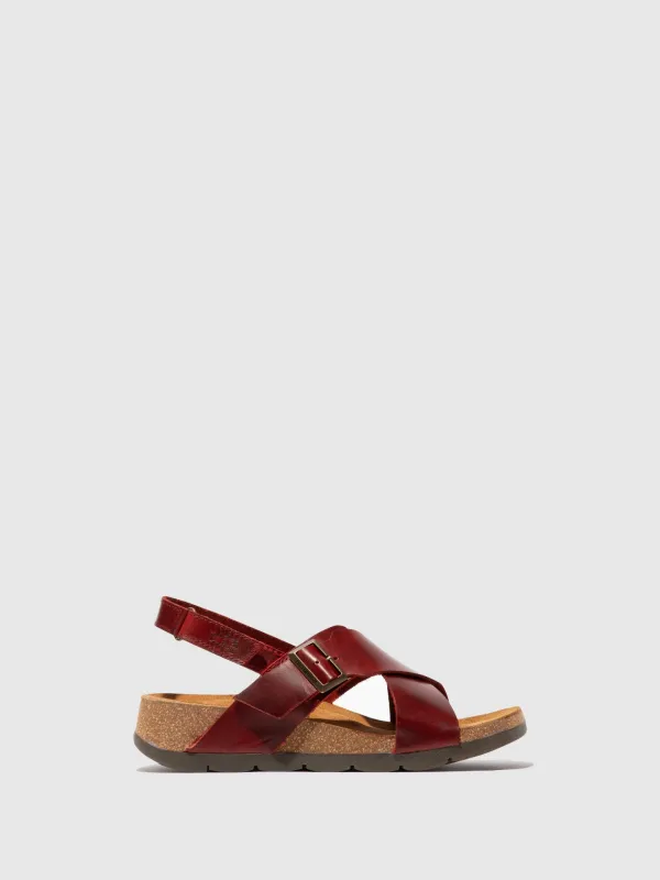 Crossover Sandals CHLO852FLY RED made by Fly London
