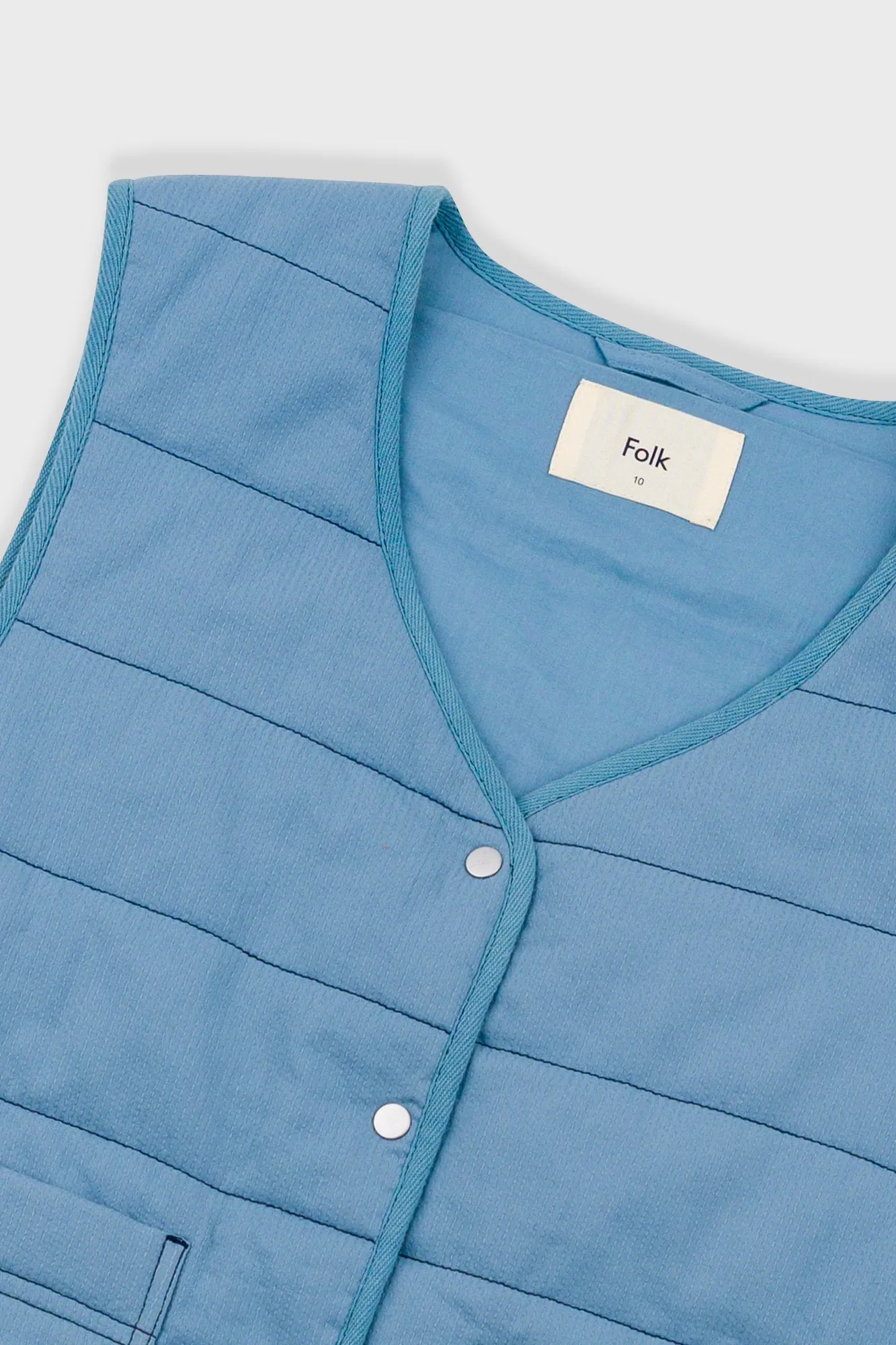 Gilet - Light Indigo Topstitch sold by Folk product image thumbnail 5