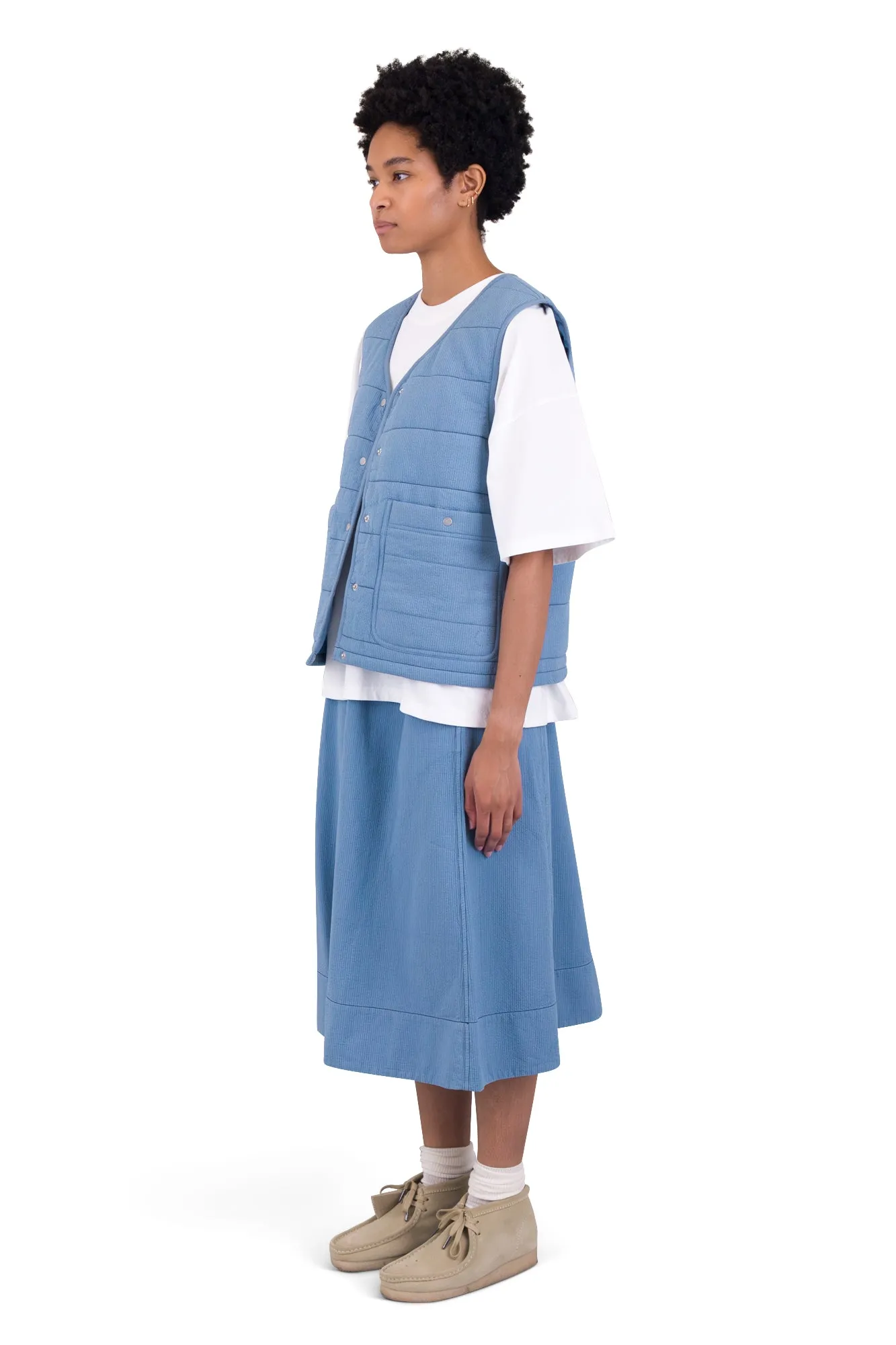 Gilet - Light Indigo Topstitch sold by Folk product image thumbnail 3