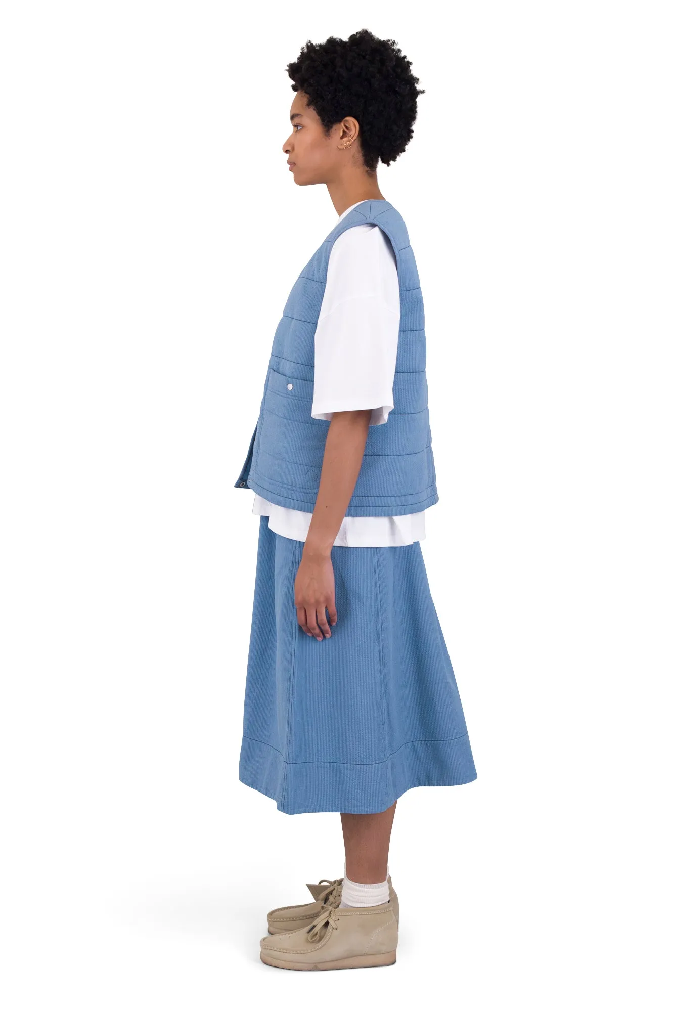 Gilet - Light Indigo Topstitch sold by Folk product image thumbnail 4