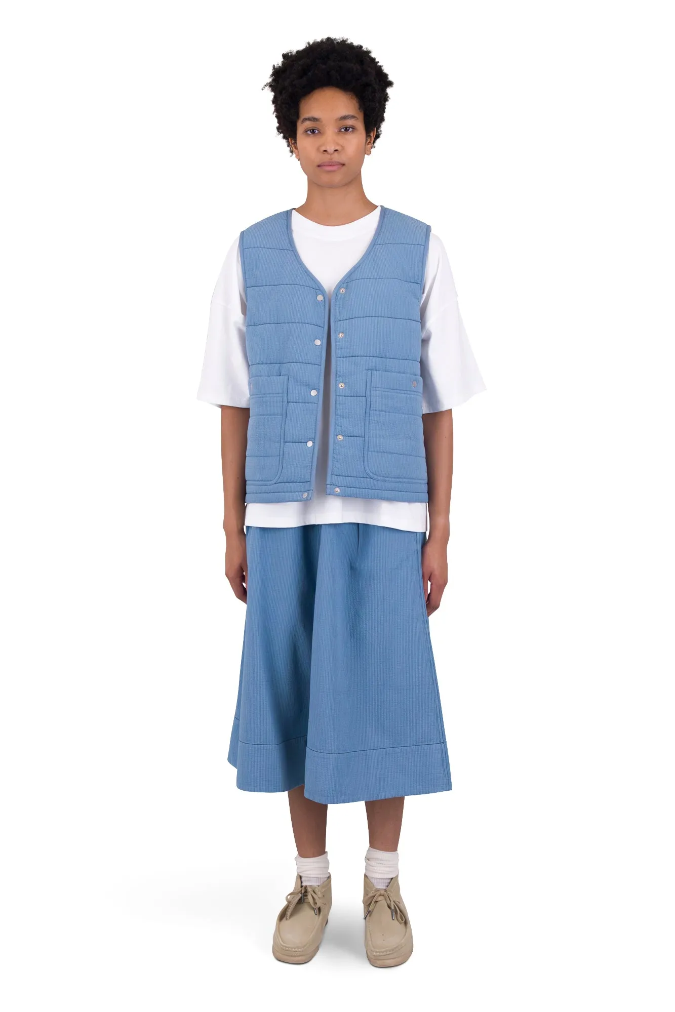 Gilet - Light Indigo Topstitch sold by Folk product image thumbnail 2