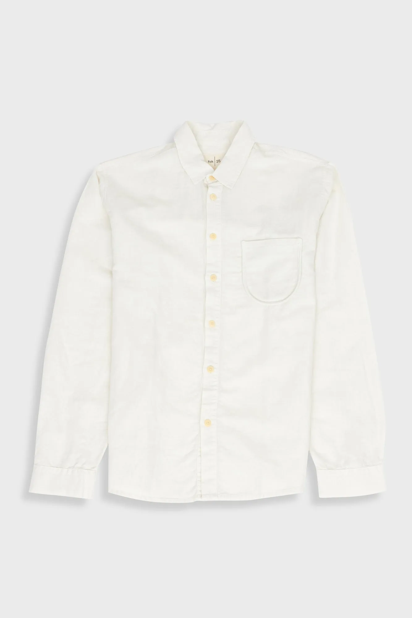 Contrast Pocket Shirt - Ecru sold by Folk