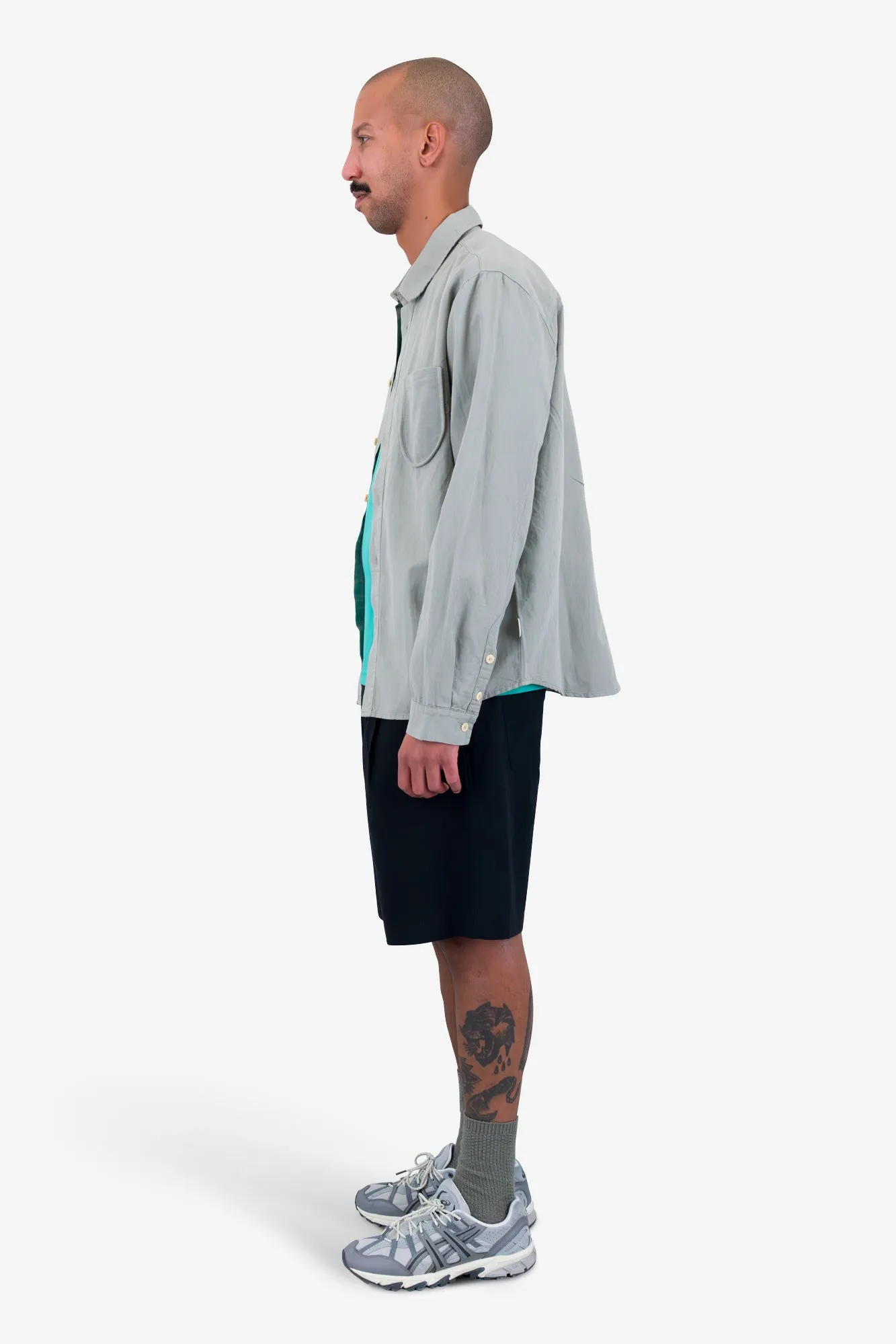 Contrast Pocket Shirt - Sage sold by Folk product image thumbnail 4