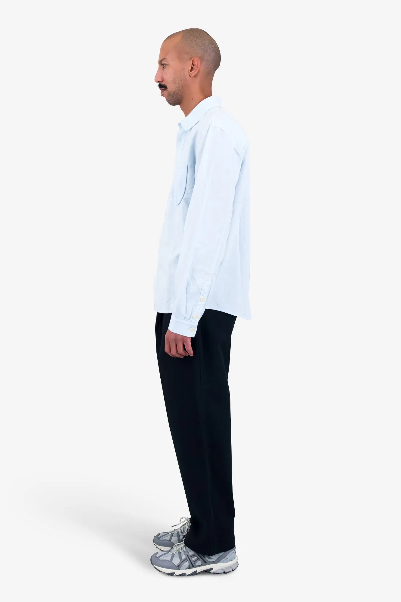 Contrast Pocket Shirt - Soft Blue sold by Folk product image thumbnail 4