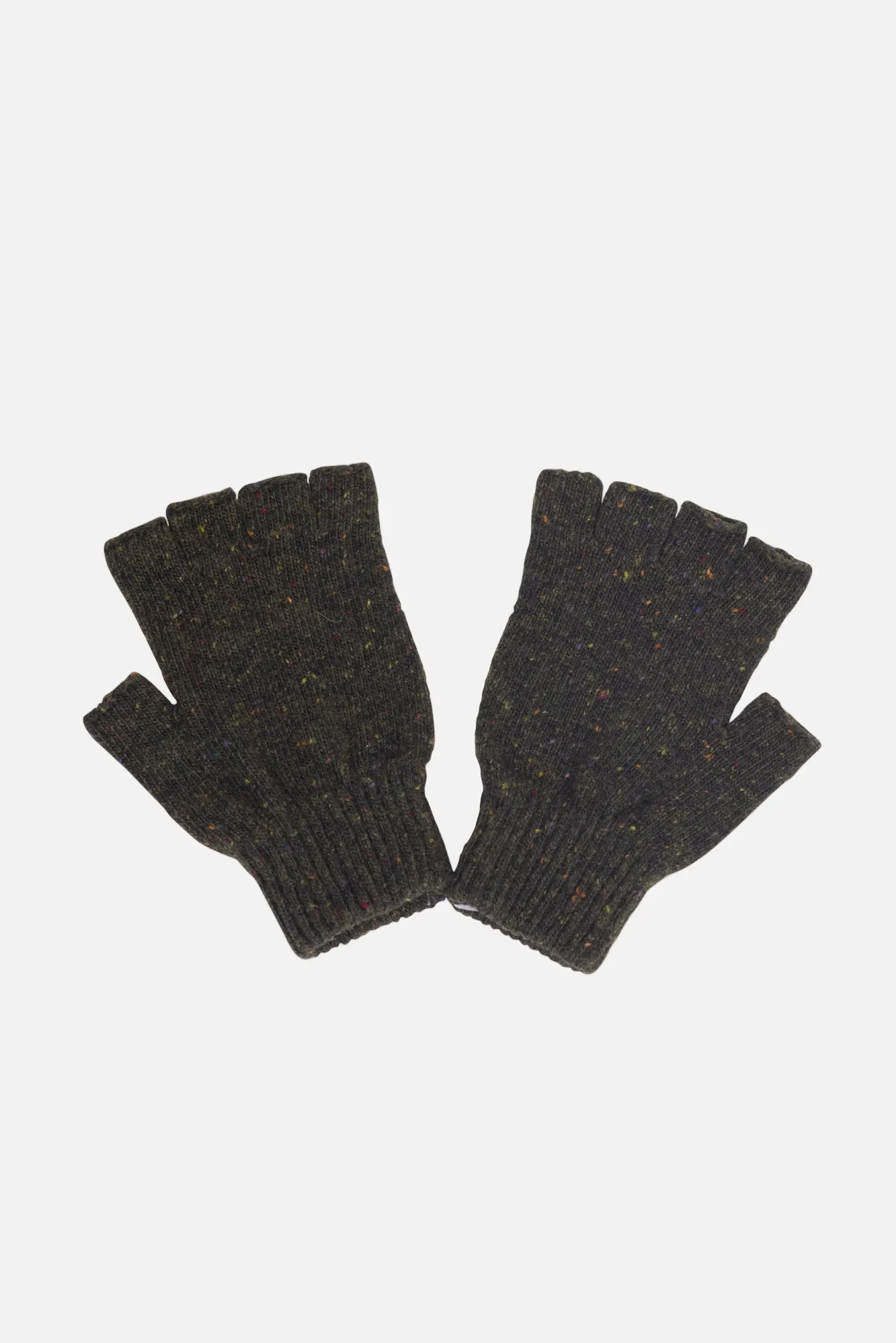 Shin Fingerless Gloves - Brown sold by Folk