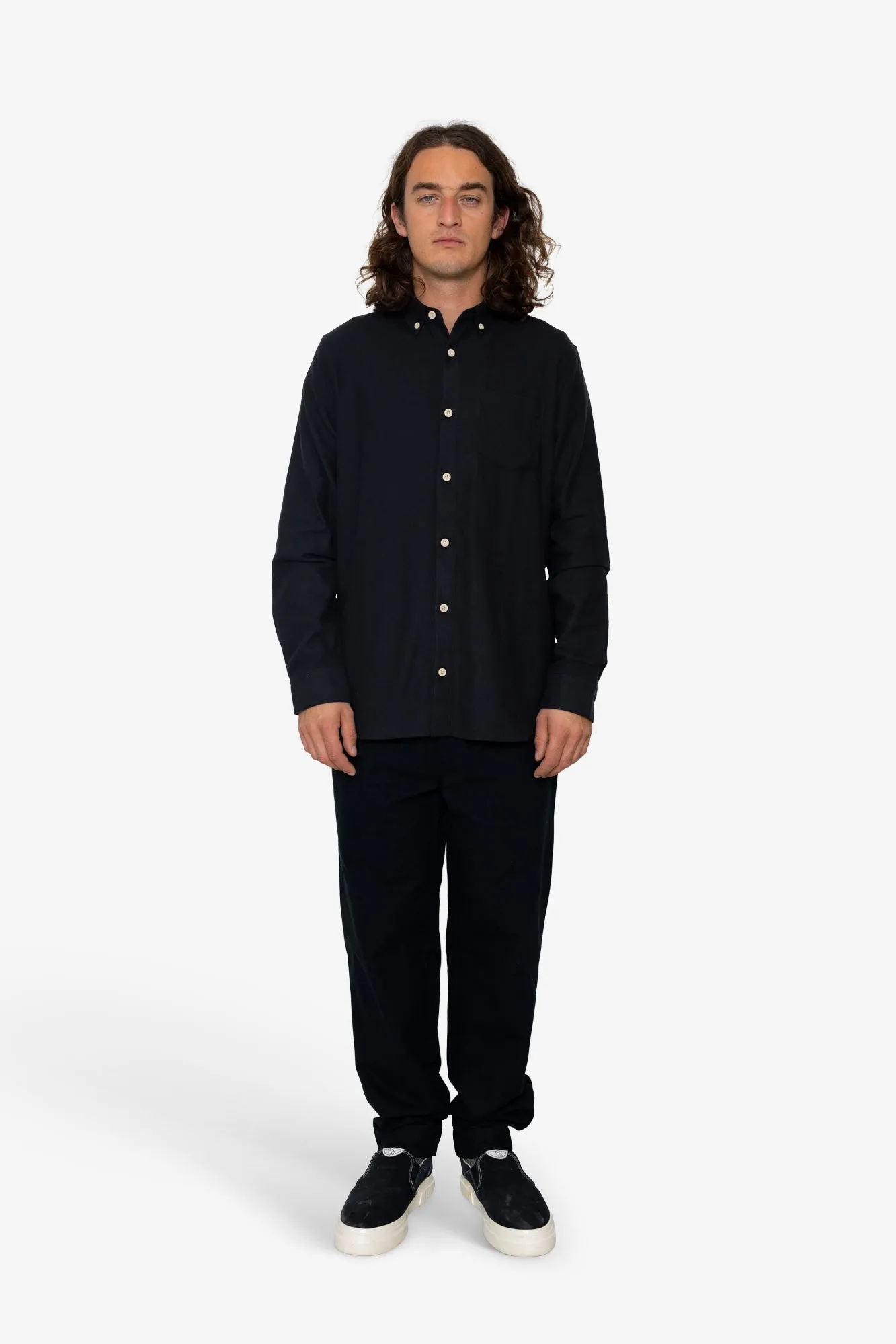 Classic Shirt - Black Flannel sold by Folk product image thumbnail 2