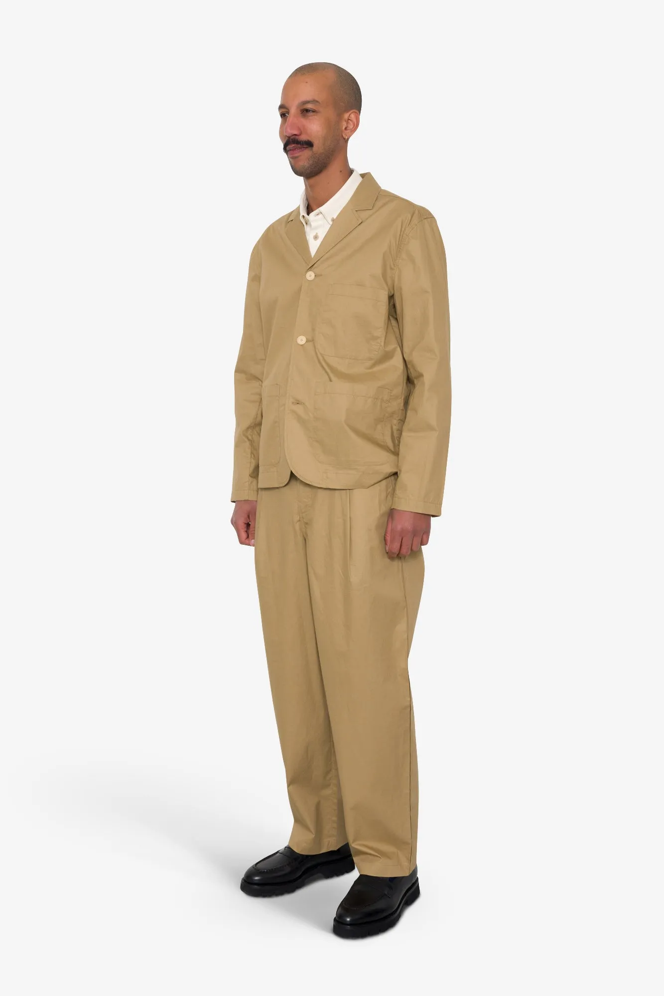 Wide Fit Blazer - Sand sold by Folk product image thumbnail 3