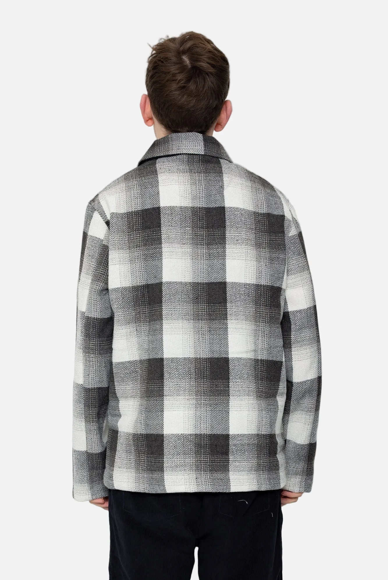 Thomas Overshirt - Charcoal / Ecru sold by Folk product image thumbnail 4