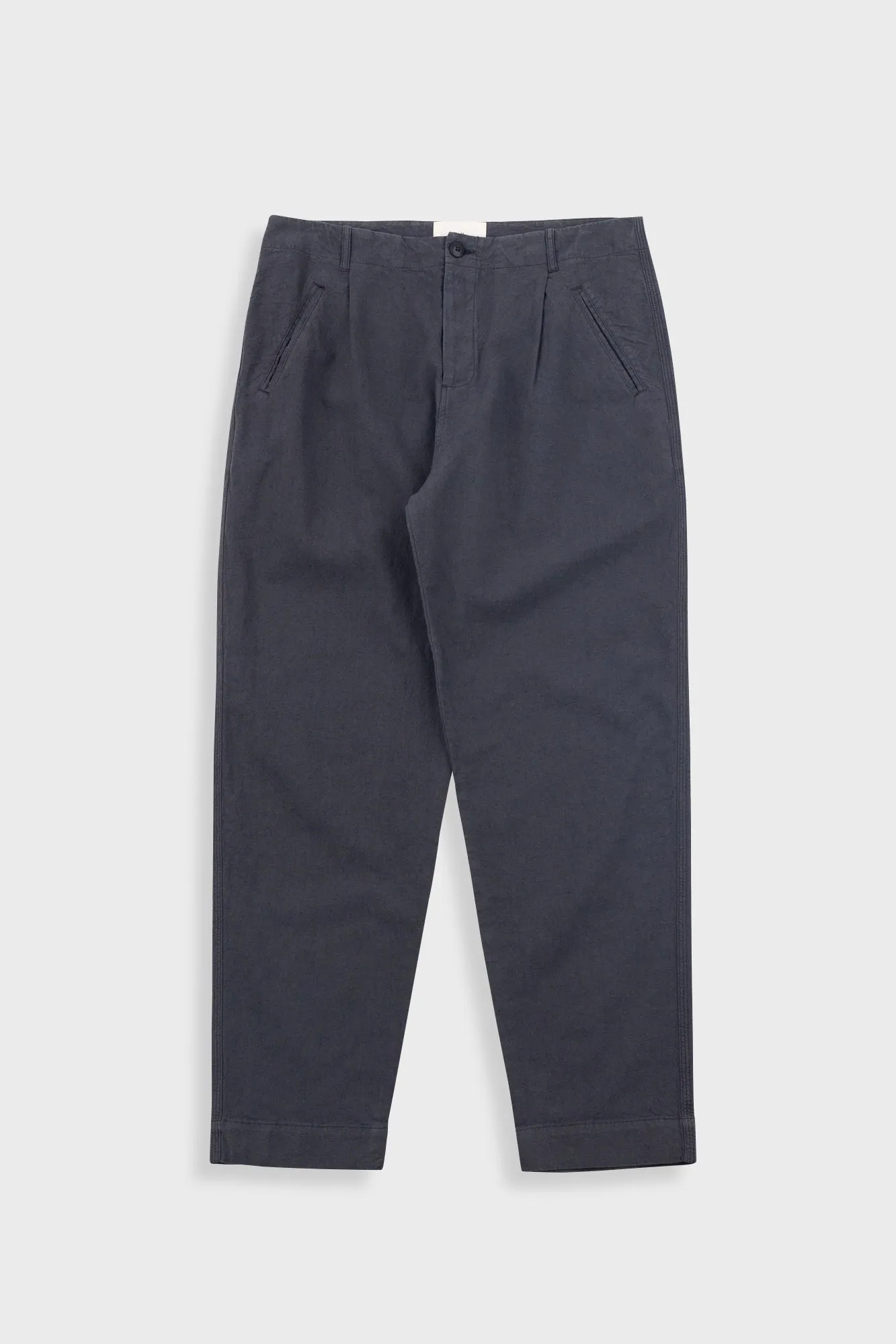 Assembly Pant - Soft Black Cotton Linen sold by Folk