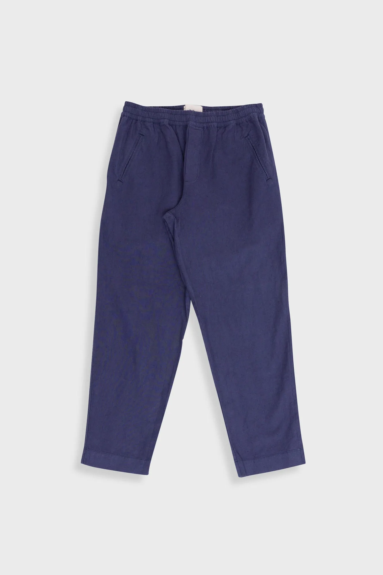 Drawcord Assembly Pant - Soft Navy Cotton Linen sold by Folk