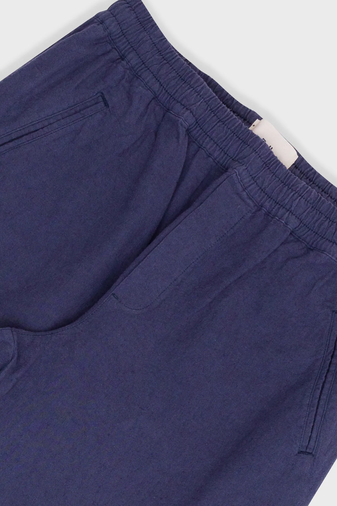 Drawcord Assembly Pant - Soft Navy Cotton Linen sold by Folk product image thumbnail 5