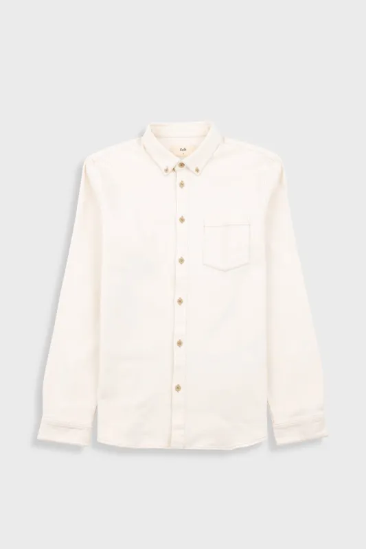Relaxed Fit Shirt - White Denim sold by Folk