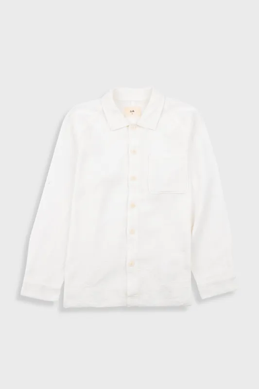 Raglan Shirt - White Dropstitch Waffle sold by Folk
