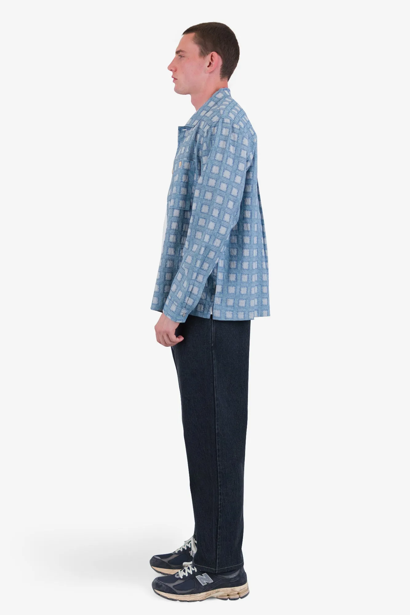 Patch Overshirt - Blue Tile Tapestry sold by Folk product image thumbnail 4