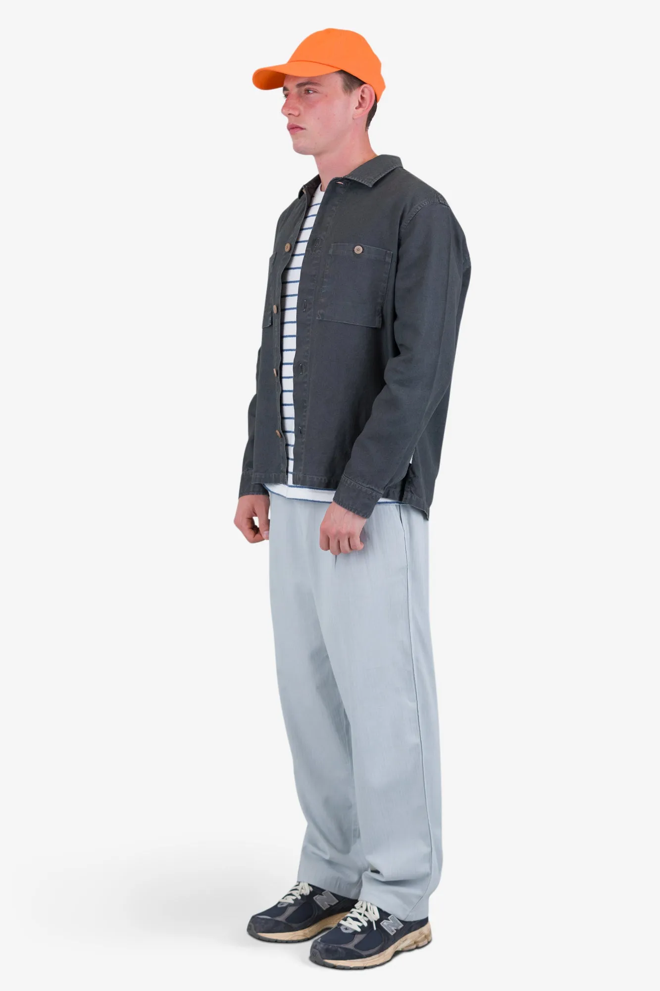 Patch Overshirt - Charcoal Hemp Canvas sold by Folk product image thumbnail 4